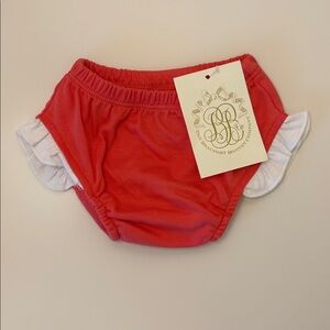 NWT The Beaufort Bonnet Company Byrde Bloomer PIMA Parrot Cay Coral 0-3 Months